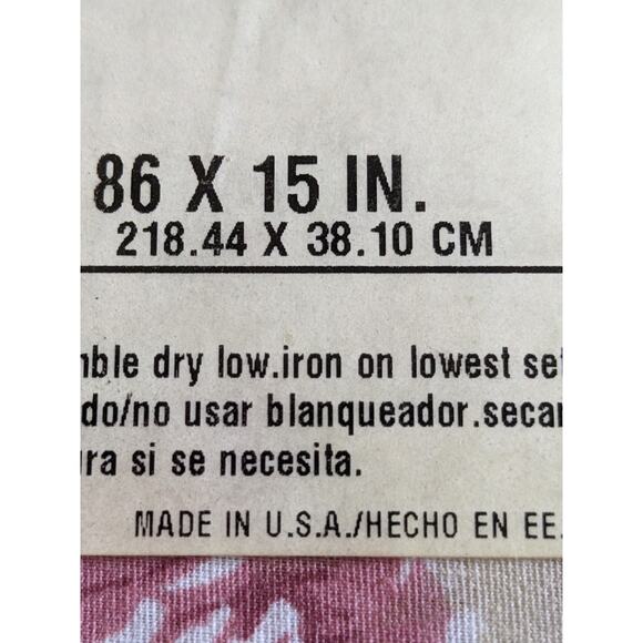 JC Penney Andrea Blouson Valance’s Light Beige 86”x 15” Floral NEW Made In USA - Picture 4 of 4